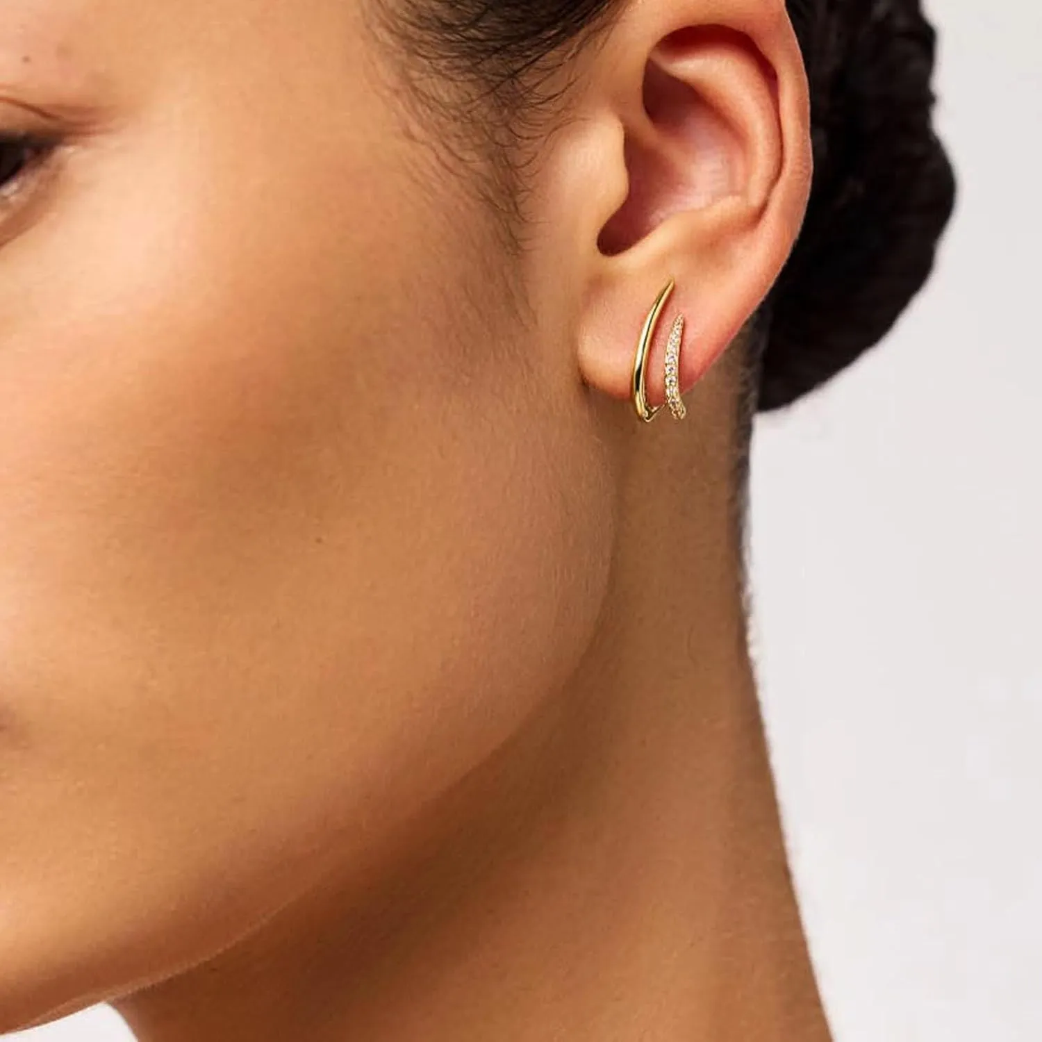 Gold Earrings for Women Trendy 14K Gold Plated Stud Earrings Dainty Minimalist Simple Hypoallergenic Earrings Jewelry Gift for Her