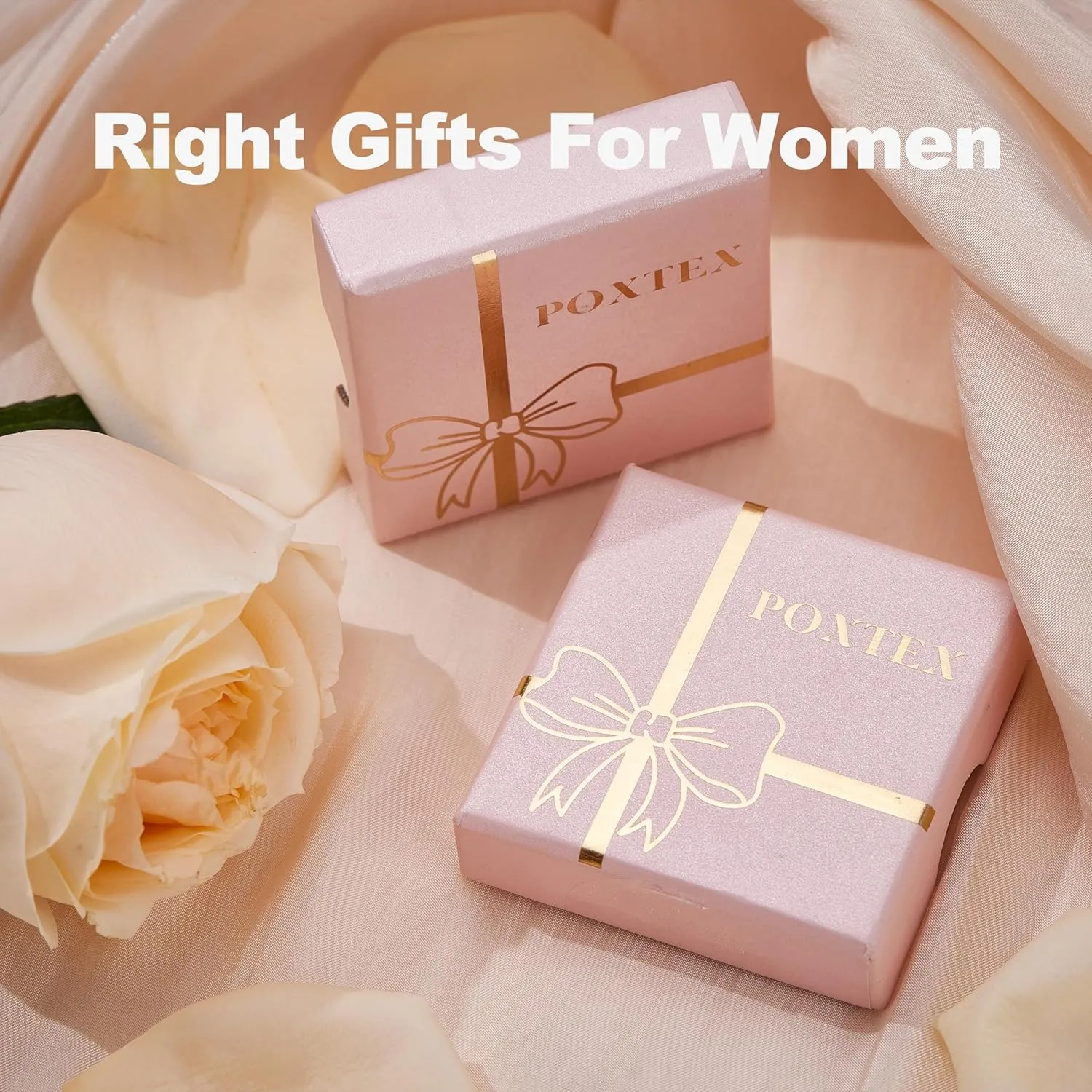 Gold Initial Necklaces for Women Non Tarnish, 14K Gold Plated Dainty Square Letter Pendant Charm Necklace Waterproof A-Z Trendy Thin Chain Name Personalized Jewelry Gifts