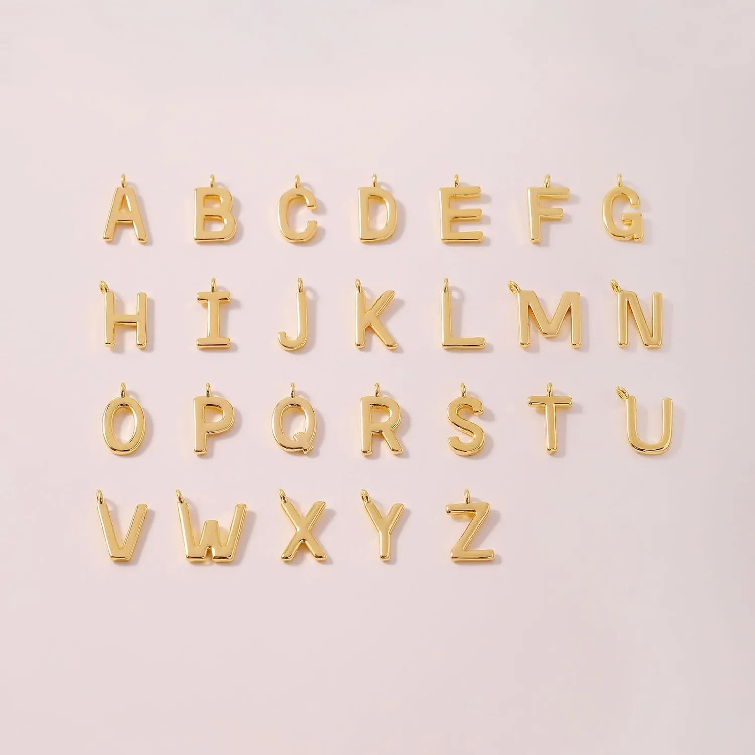 HANLI Initial Necklaces for Women - 14k Gold Plated Dainty Letter Necklace Simple Alphabet A-Z Necklace Personalized Monogram Name Necklace for Women Jewelry
