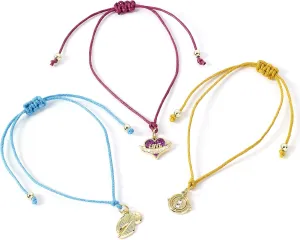Harry Potter Official Golden Snitch,Love Potion & Time Turner Friendship Bracelet set