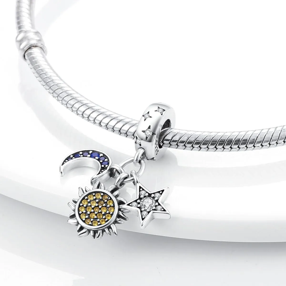 HONGRUI 925 Sterling Silver Charms for Bracelets and Necklaces Cat Cross Sunflower Sunshine Birthday Pendant Bead Charm for Women Jewelry Gift