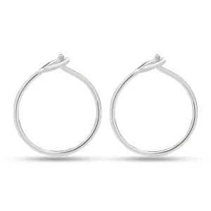 Hypoallergenic Small Silver Hoop Earrings for Women, 12mm 20 Gauge