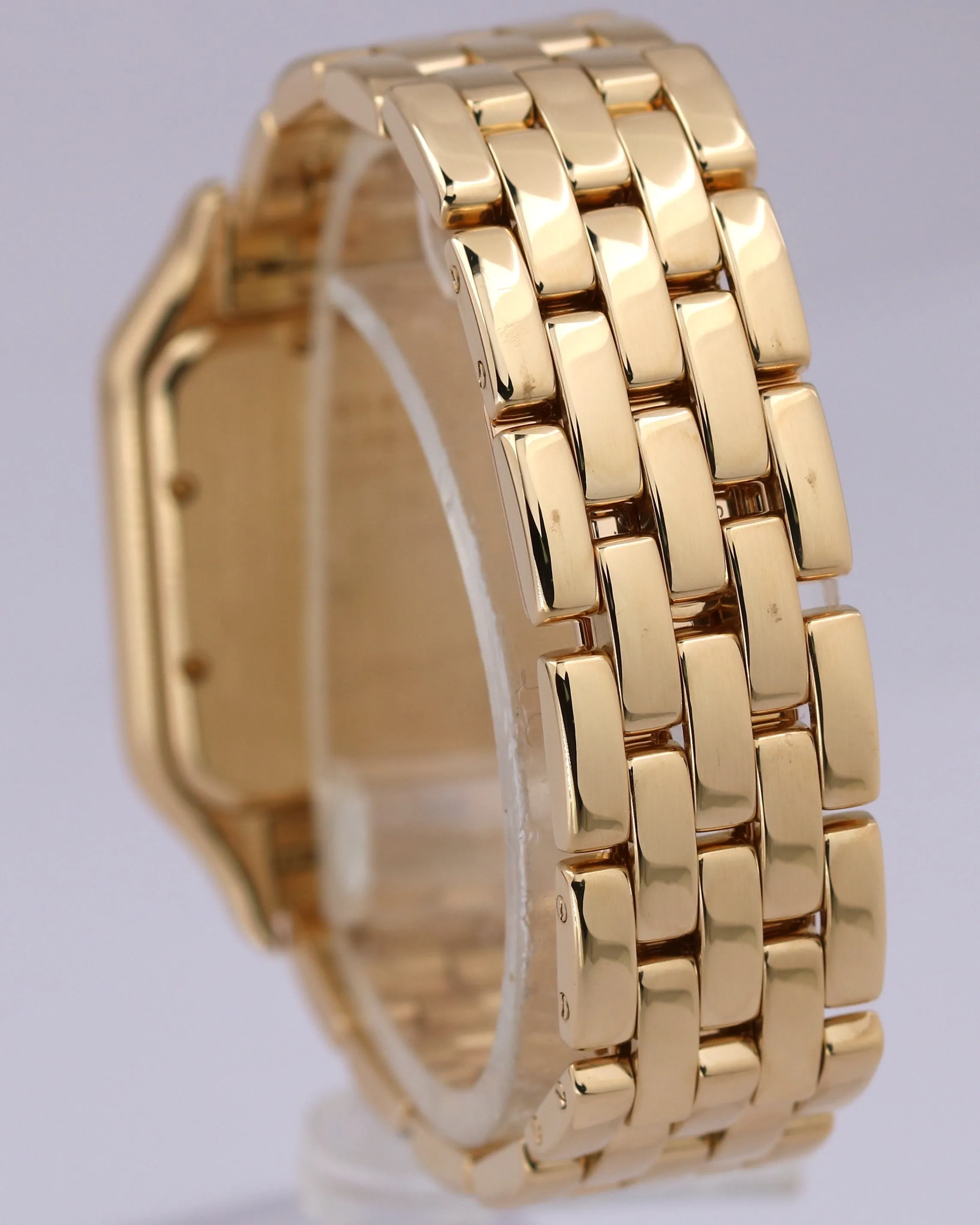 Ladies Cartier Panthere Large 18K Yellow Gold Ivory DIAMOND 29mm Quartz 887968