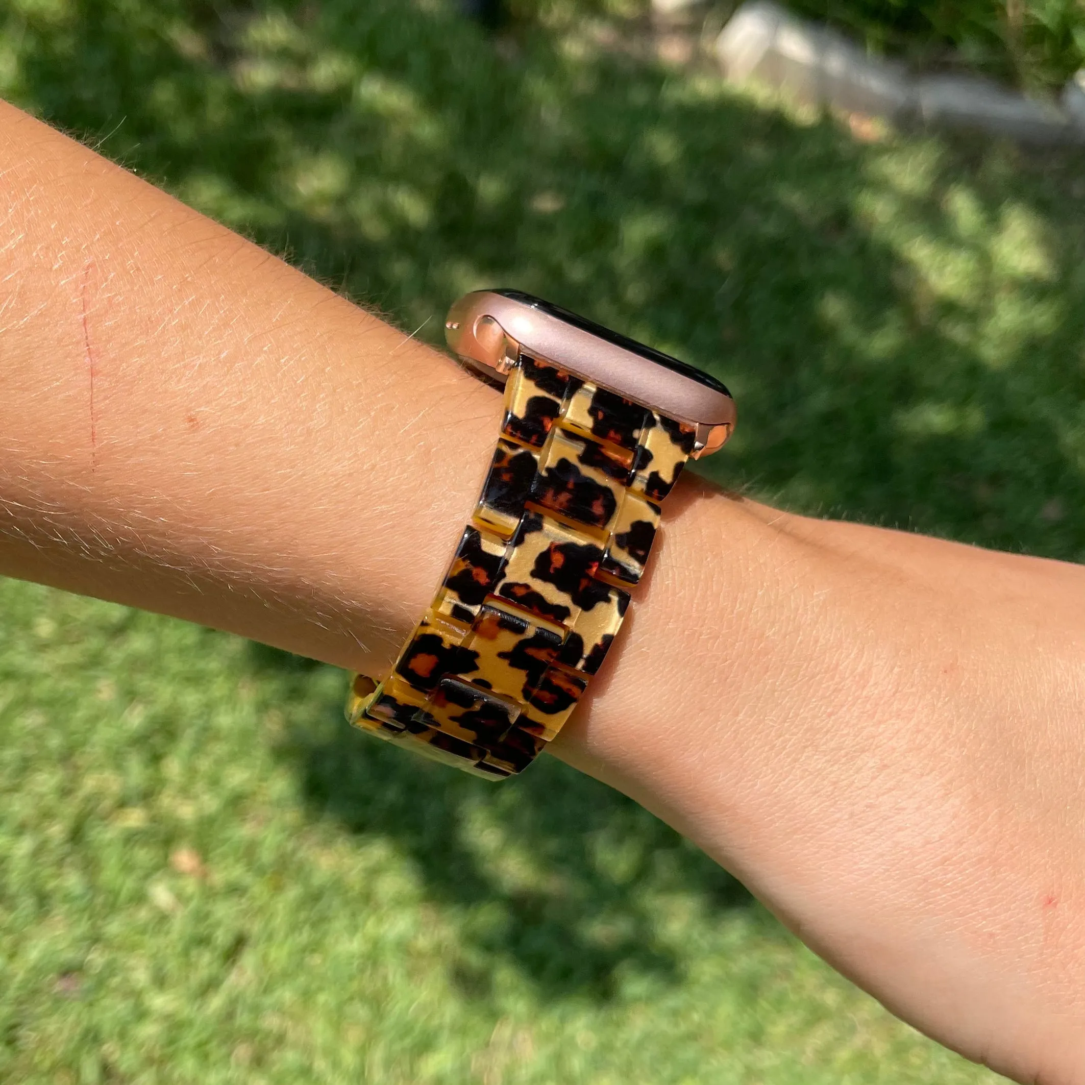 Leopard Resin Apple Watch Band