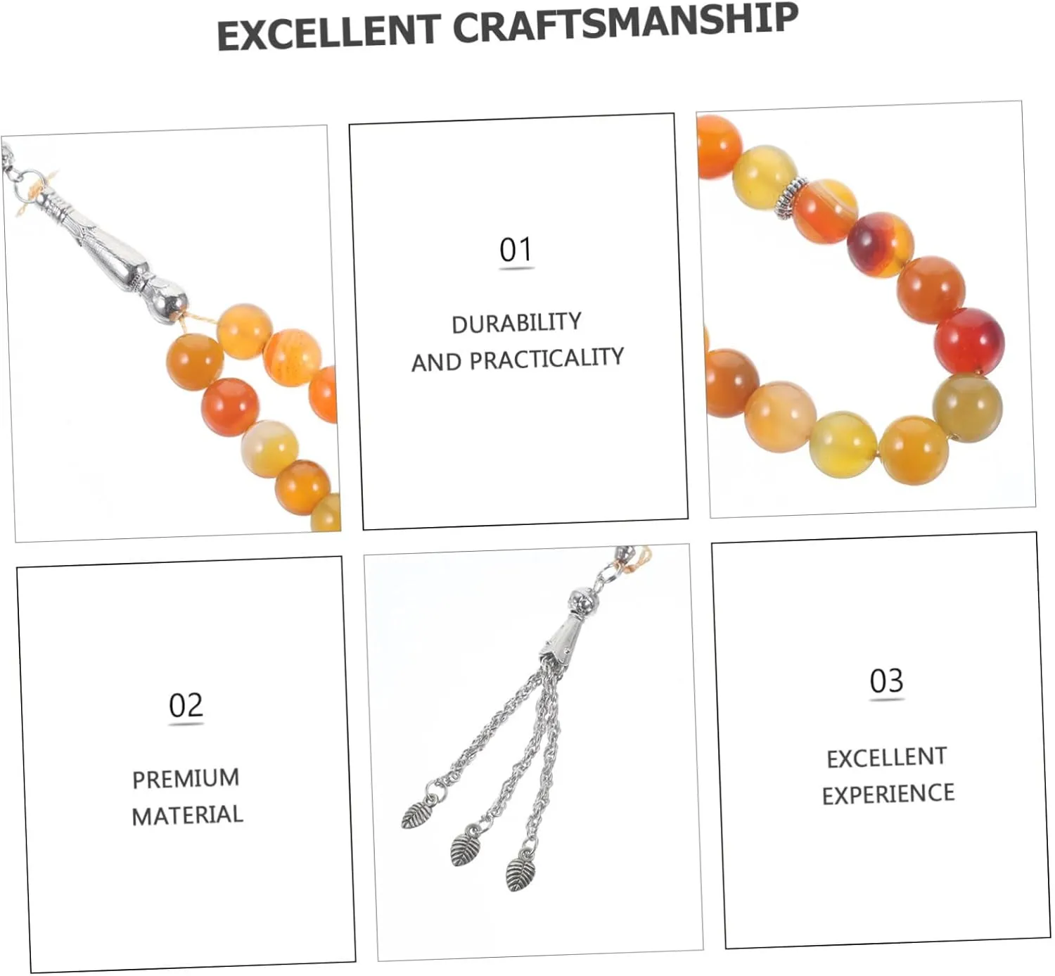 LIFKOME Agate Bracelet Bead Bracelet Prayer Bracelet for Women Rosary Bracelets Beads Bracelet Men Beaded