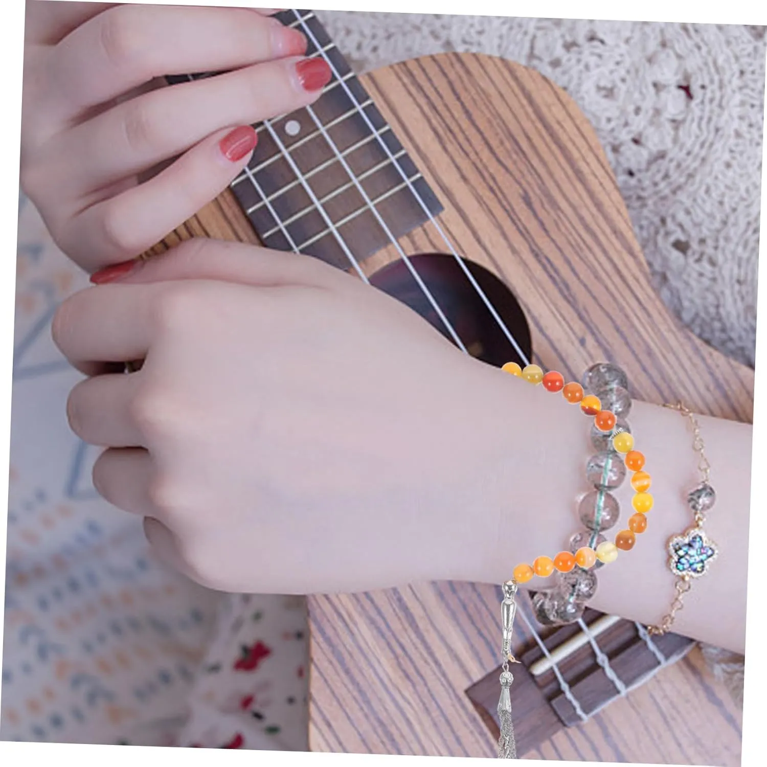 LIFKOME Agate Bracelet Bead Bracelet Prayer Bracelet for Women Rosary Bracelets Beads Bracelet Men Beaded