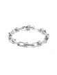 Linked clips with magnetic closure bracelet
