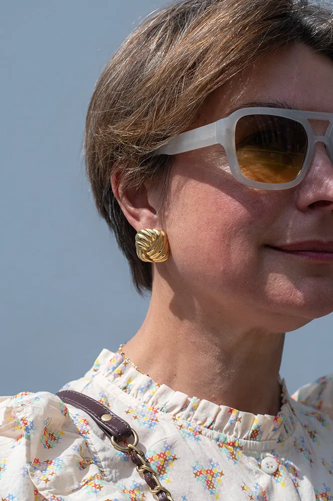 Lunar Bold Square Earrings