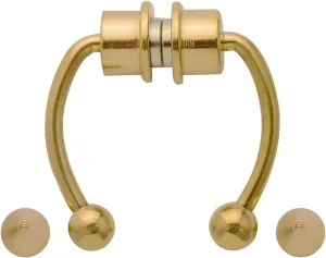 Magnetic Fake Nose Ring 316L Stainless Steel Nose Ring Horseshoe Ring Hoop Non Piercing Clip On Nose Hoop Rings