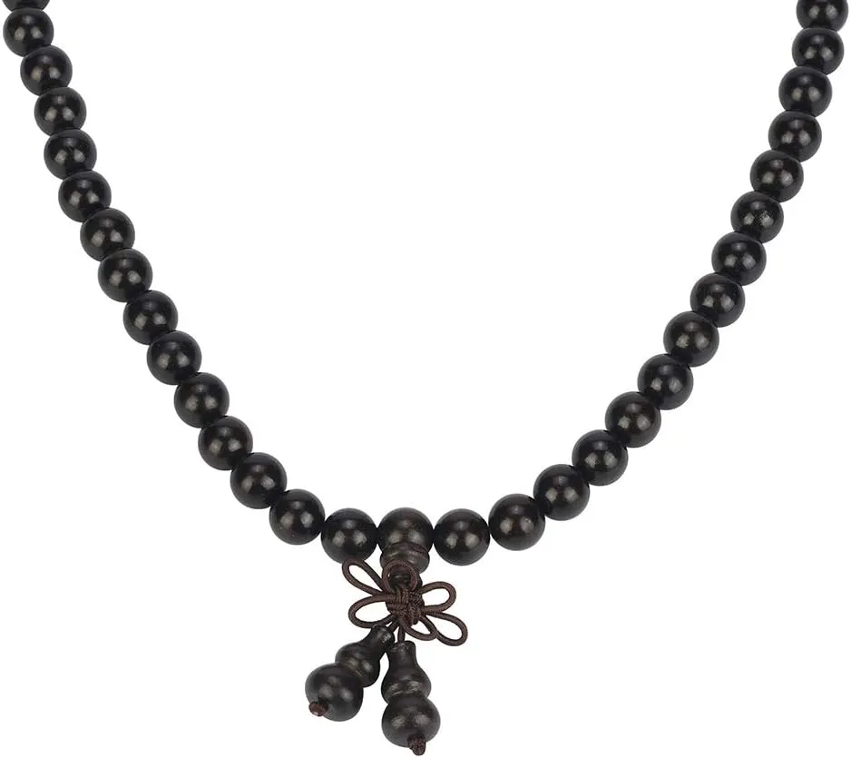 Mala Beads Bracelet 108 8mm Prayer Meditation Sandalwood Elastic