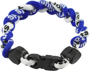 MapofBeauty 8" Fashion Three Braided Rope Sport Style Tornado Bracelet-Two Colors