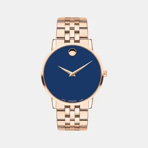 Men's Blue Analog Stainless Steel Watch 607353