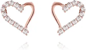 Minimalist Heart Earrings for Women Heart Drop Earrings Huggie Hoop Earrings Heart Stud Earrings Heart Zirconia Dangle Earrings Valentine's Day Gift