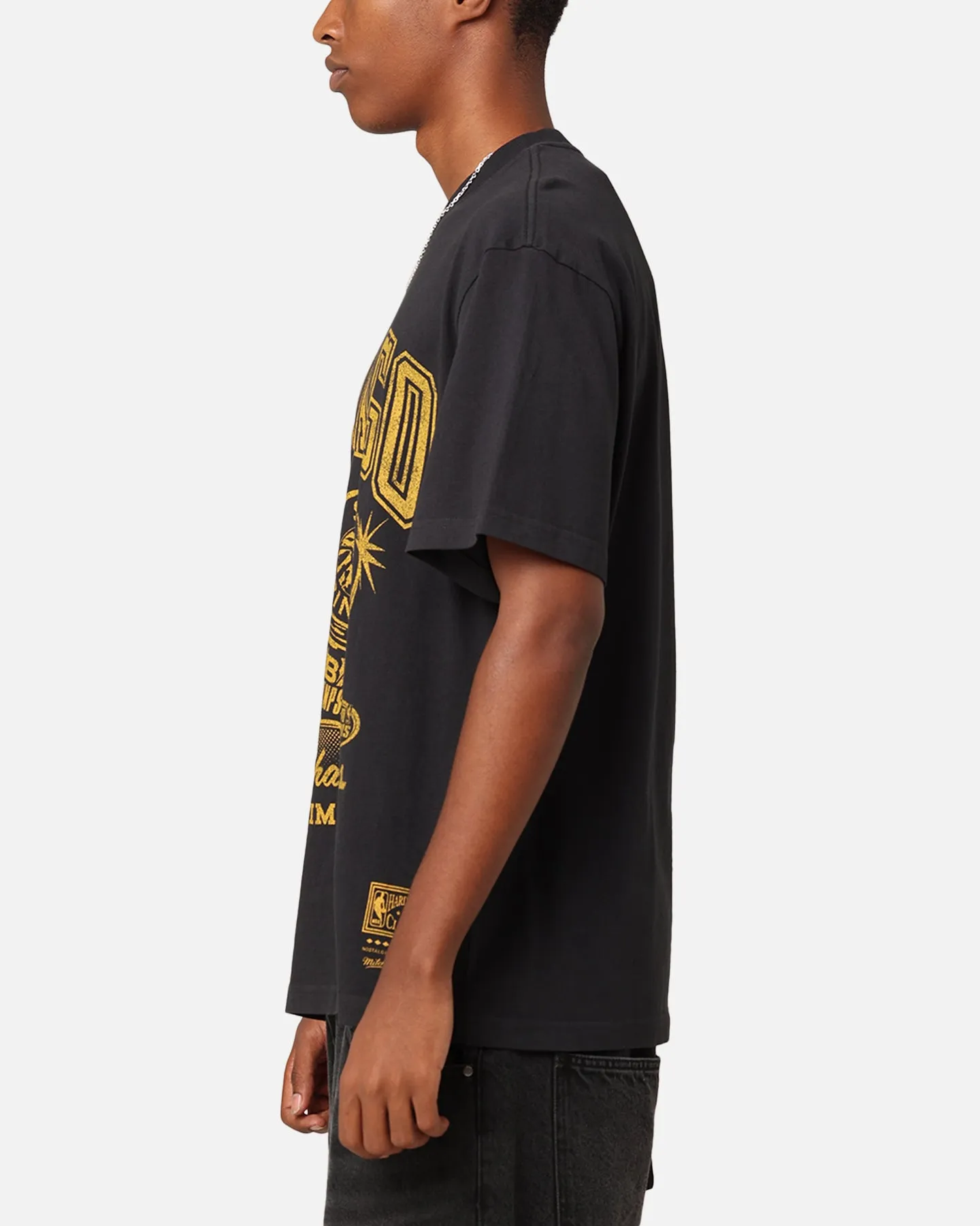 Mitchell & Ness Chicago Bulls Rings T-Shirt Faded Black