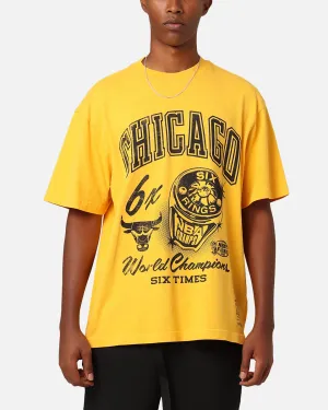 Mitchell & Ness Chicago Bulls Rings T-Shirt Ochre