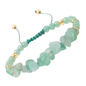 Mothers Day Gifts - Jade Bracelet for Women 7 Inch Natural Stone Green Energy Healing Bracelet Resizable Protection Bracelet for Men Gemstone Jewelry Christams Valentines Day Birthday Gifts
