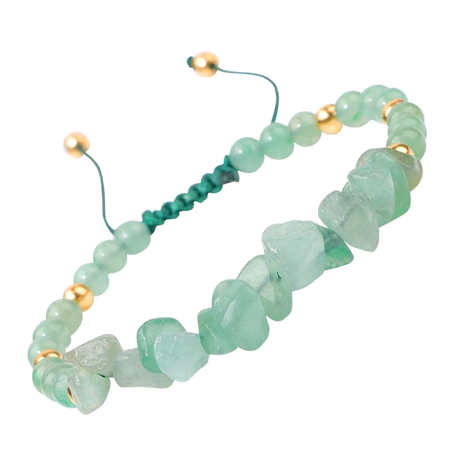 Mothers Day Gifts - Jade Bracelet for Women 7 Inch Natural Stone Green Energy Healing Bracelet Resizable Protection Bracelet for Men Gemstone Jewelry Christams Valentines Day Birthday Gifts