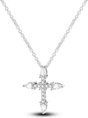 NARMO 925 Sterling Silver Necklace for Women Heart Pendant Necklace Moon Pendant Necklace Colorful Cubic Zirconia Pendant with Chain Necklace Various Dainty Necklaces for Women