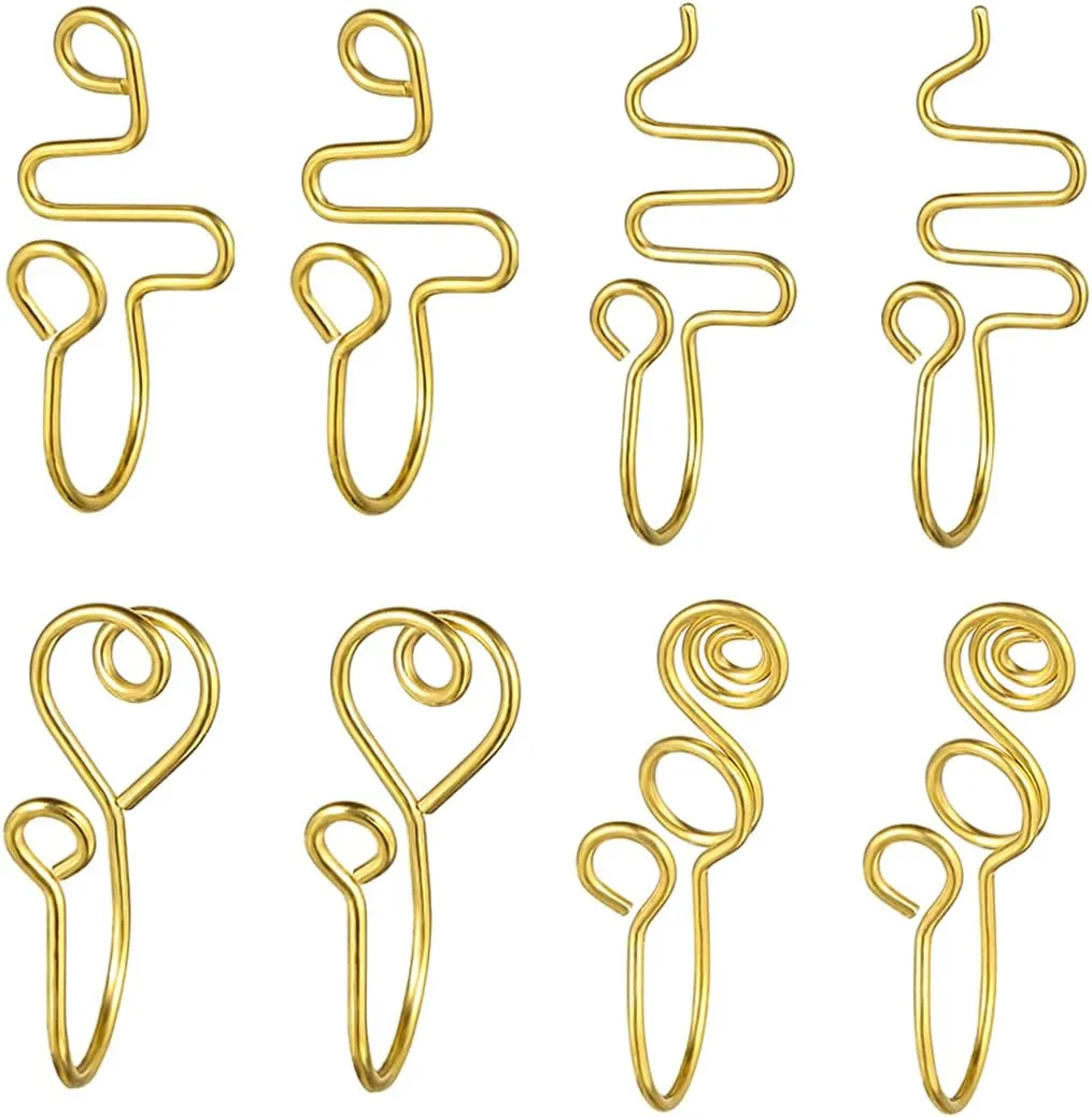 Nose Cuff Non Piercing African Clip Nose Ring Set Fake Nose Rings for Women Nose Cuffs for Non Pierced Nose