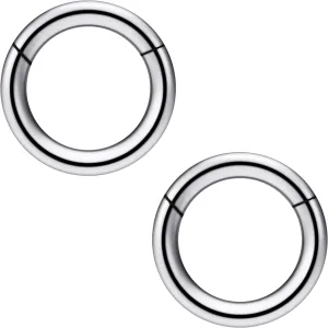 Ocptiy 8G 6G 4G 2G Titaniumm Hinged Septum Rings Clicker Medical Implant Grade Ear Gauges Hoop Earrings Stretching kit Hypoallergenic Thick Septum Nose Ring Piercing Jewelry Women Men 14mm 16mm 19mm