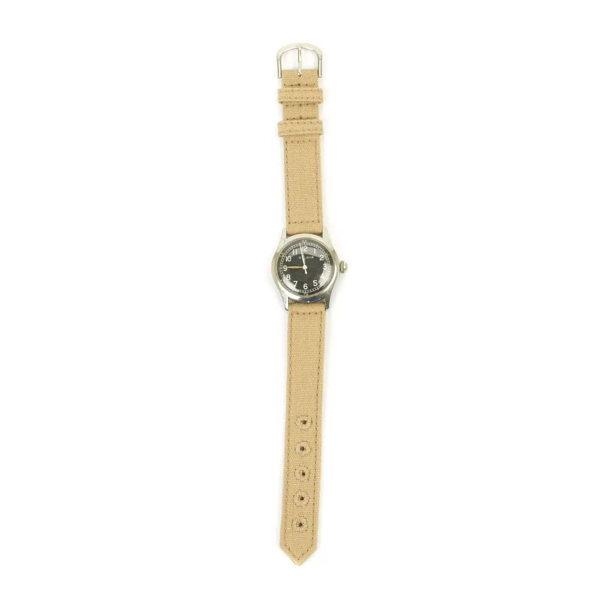 Original U.S. WWII 1943 Type A-11 USAAF Wrist Watch by Bulova - Fully Functional