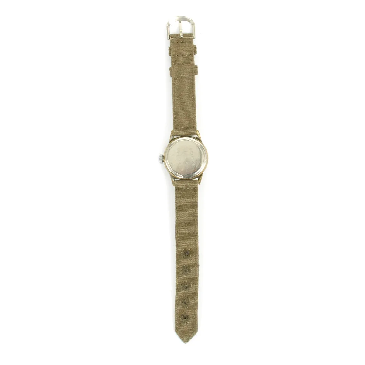 Original U.S. WWII Army NCO/EM 15-Jewel Wrist Watch 8/0 Size by ELGIN - Fully Functional