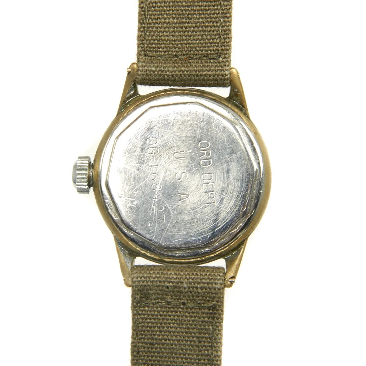 Original U.S. WWII Army NCO/EM 15-Jewel Wrist Watch 8/0 Size by ELGIN - Fully Functional