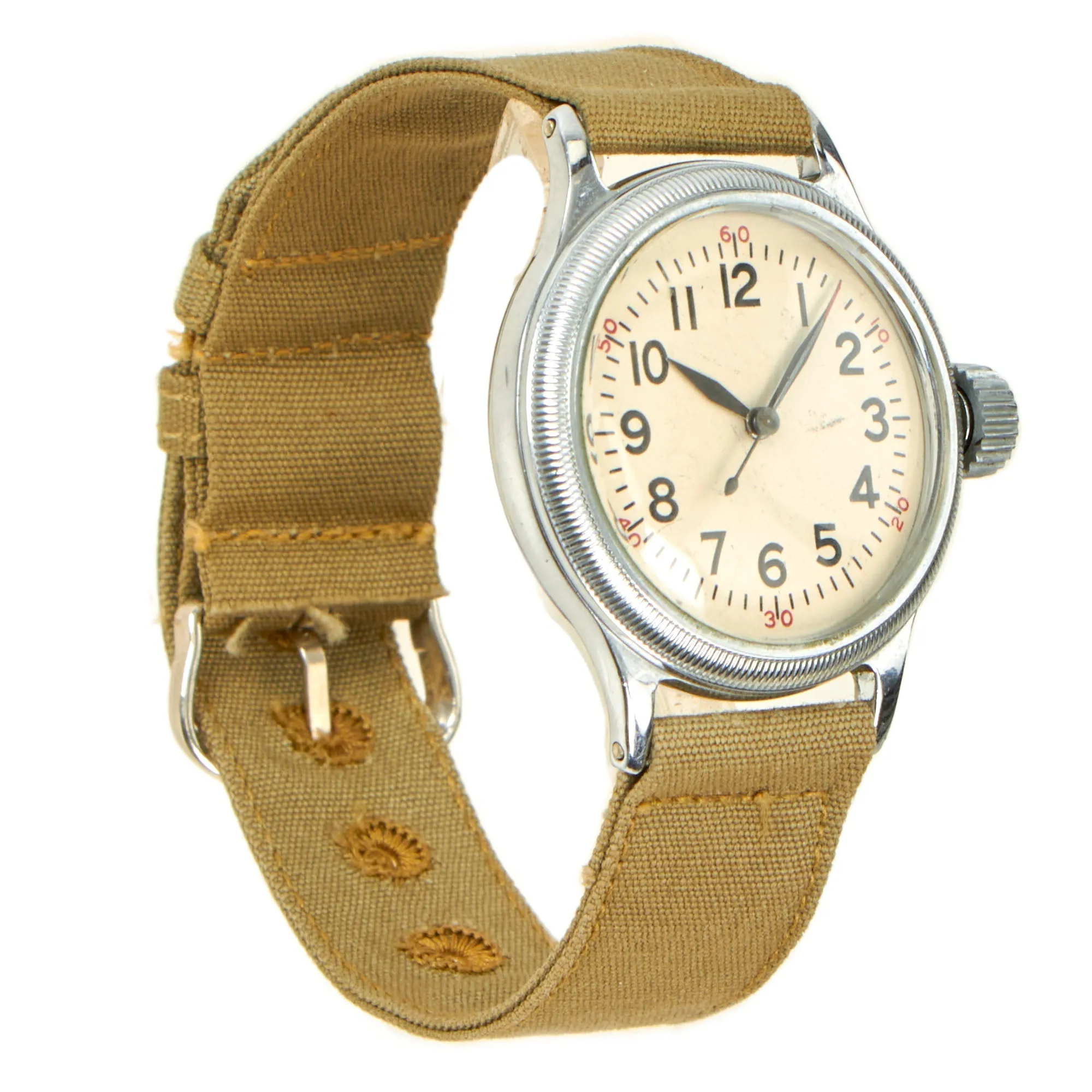 Original U.S. WWII Early Type A-11 USAAF Unissued Wrist Watch by Elgin Dated 1942 - Excellent andFully Functional