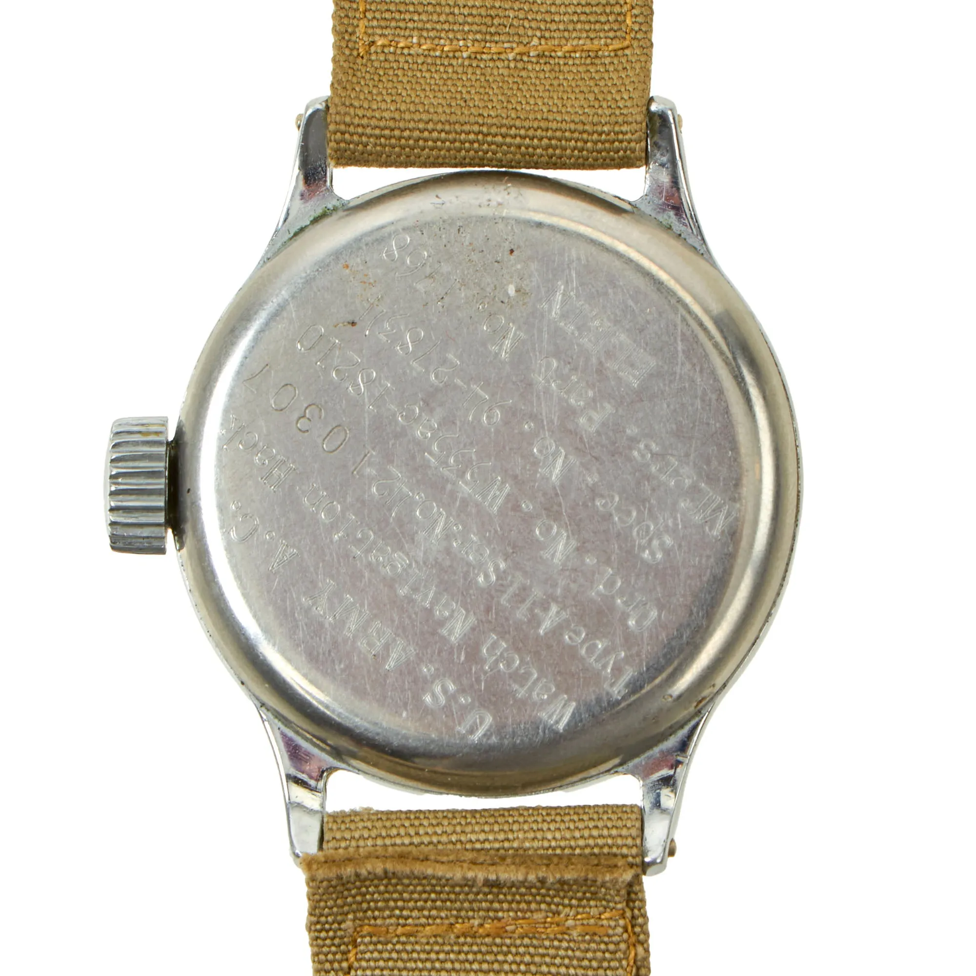 Original U.S. WWII Early Type A-11 USAAF Unissued Wrist Watch by Elgin Dated 1942 - Excellent andFully Functional