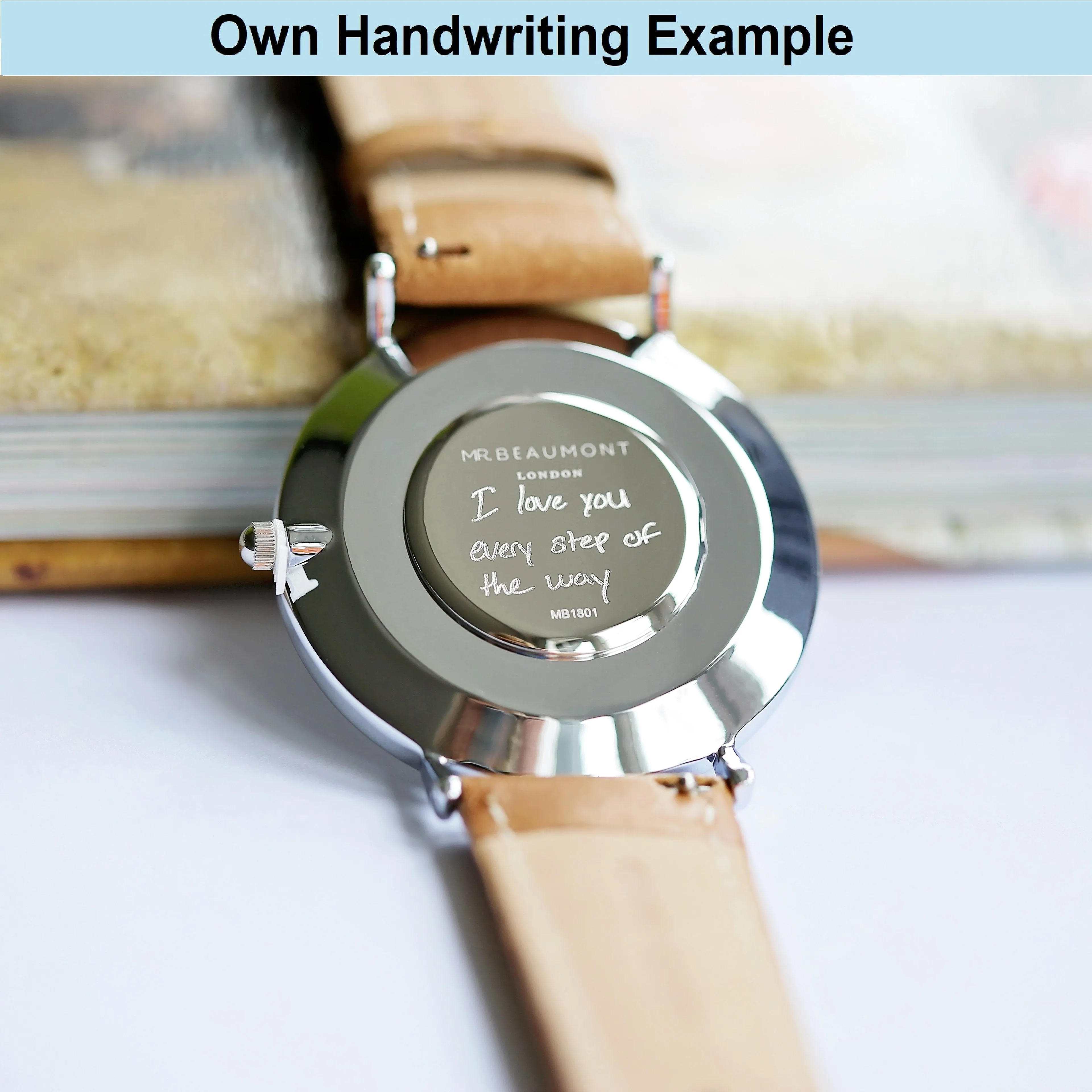 Own Handwriting Mr Beaumont Watch Brown With Black Face
