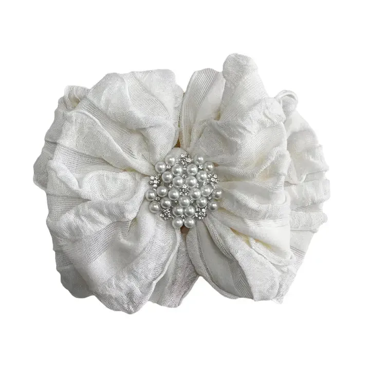 Pearl Ruffled Headband