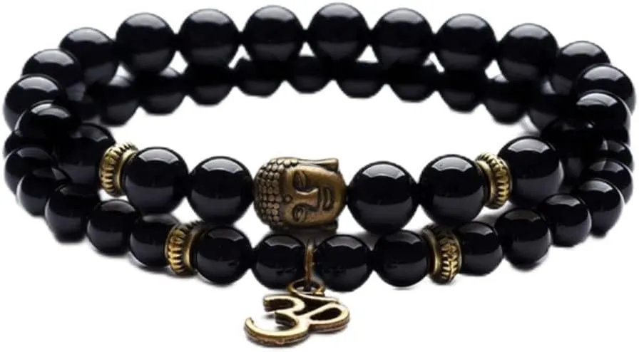 Pendant Charm Bracelets for Women Religious Buddha Meditation Bracelet Men New Nature Stone Prayer Bracelet 17cm 5