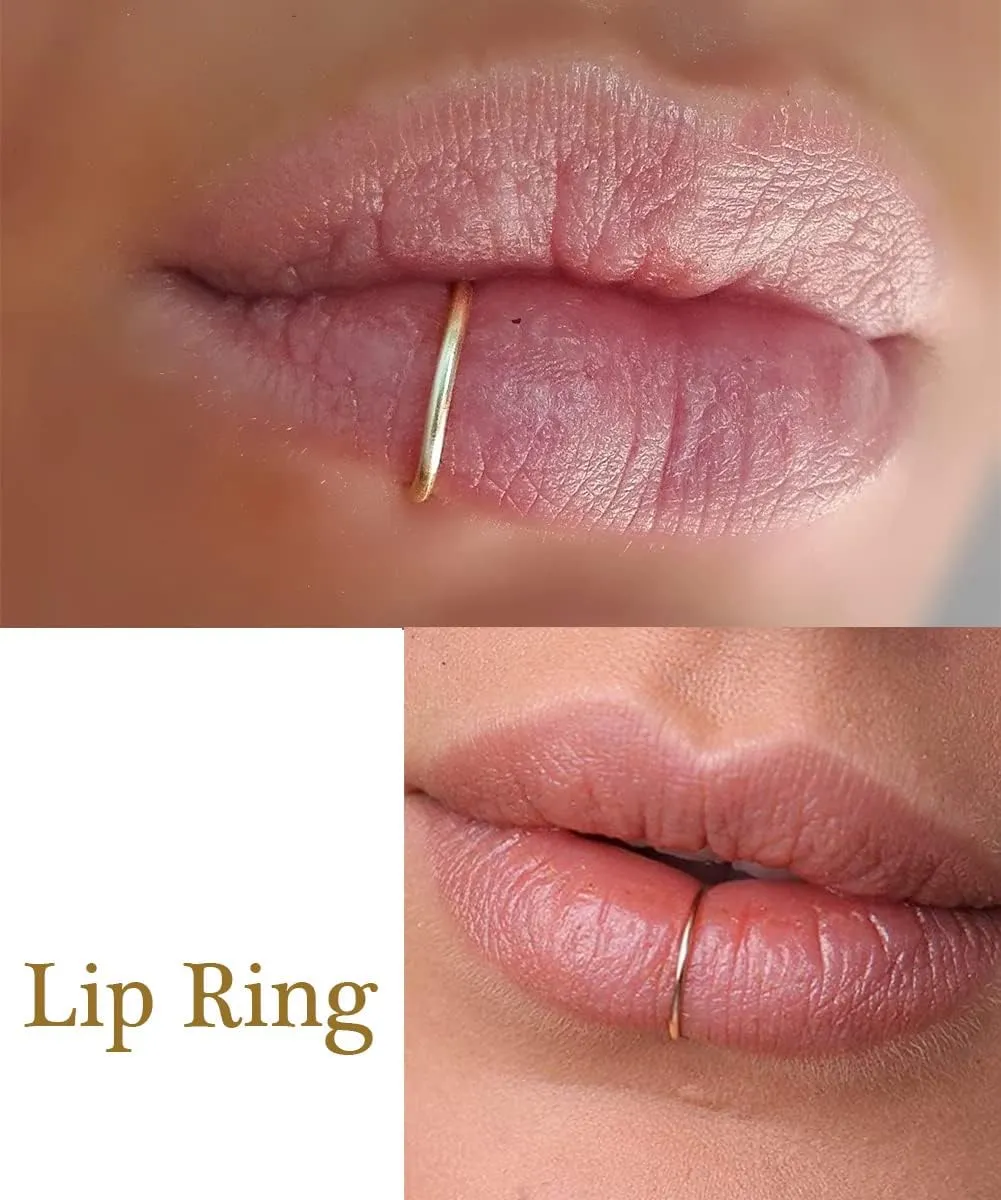 QWALIT Fake Nose Rings & Septum Piercings - Clip On, Non-Piercing, Faux Nose Rings & Hoops for Women & Men