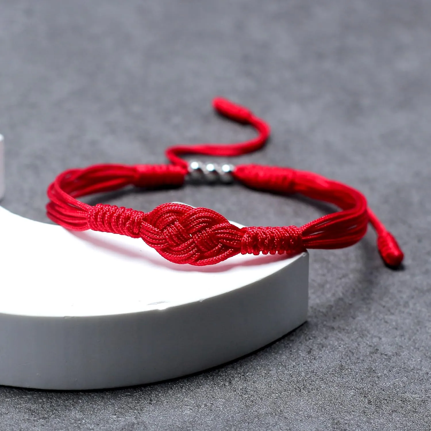 Red Infinity Protection Bracelet, String of Fate, Kabbalah Lucky Safe, Red Awareness Bracelet, Talisman Tibetan Bracelet, Surfer String Wrap for Men, Women, Forever Friendship (Red)