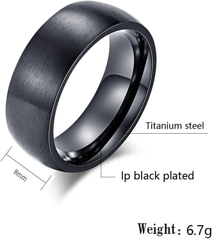 Round Cz Couple Rings Black Gold Filled 3pc Womens Wedding Ring Sets Titanium Men's Ring BandPlease Buy 2 Rings for 1 Pair