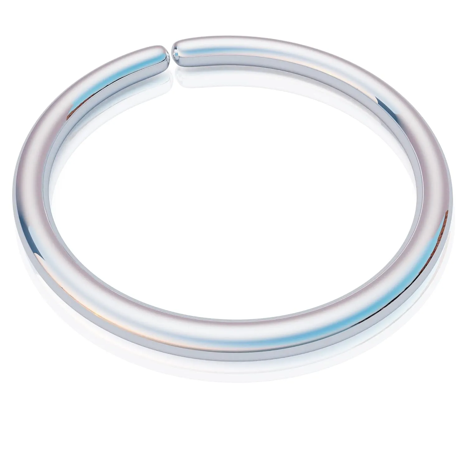 Silver Conch Piercing Hoop - Handmade 925 Sterling SIlver Conch Jewelry Ring - Easy to Use 8mm Conch Earring