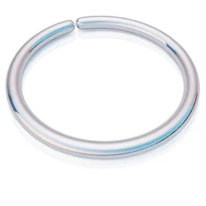 Silver Conch Piercing Hoop - Handmade 925 Sterling SIlver Conch Jewelry Ring - Easy to Use 8mm Conch Earring