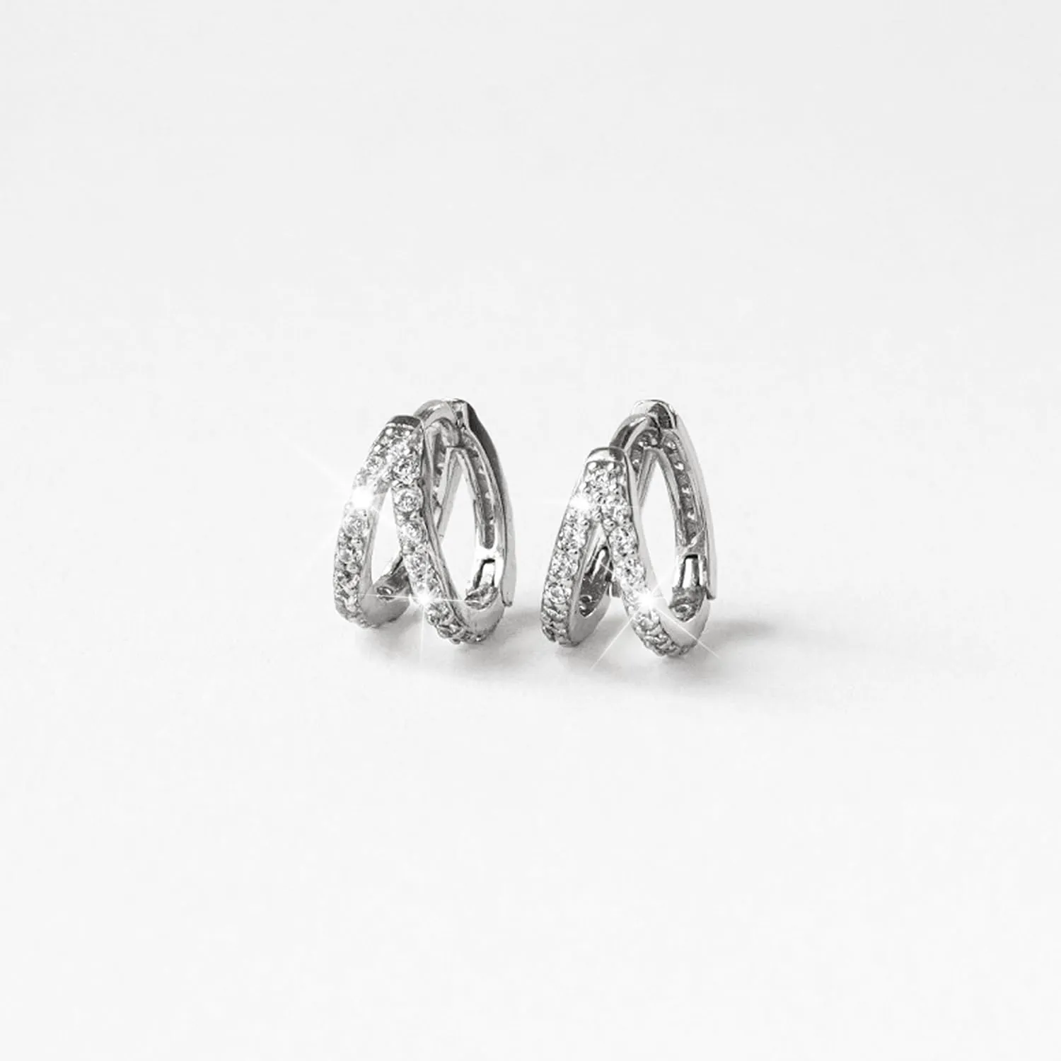 Small Hoop Earrings for Women Double Hoop Earrings Gold Huggie Hoop Earrings Thin Mini Hoop Earrings Silver Trendy Christmas Jewelry Gifts Stocking Stuffers