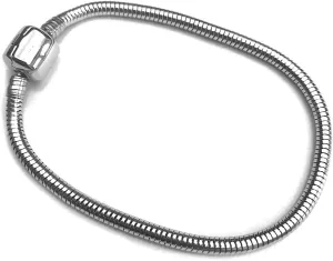 Snake Chain Bracelet Charm for Lobster Clasp Womens Beads Charms Fits Pandora Bracelets Christmas Mothers Graduation Day