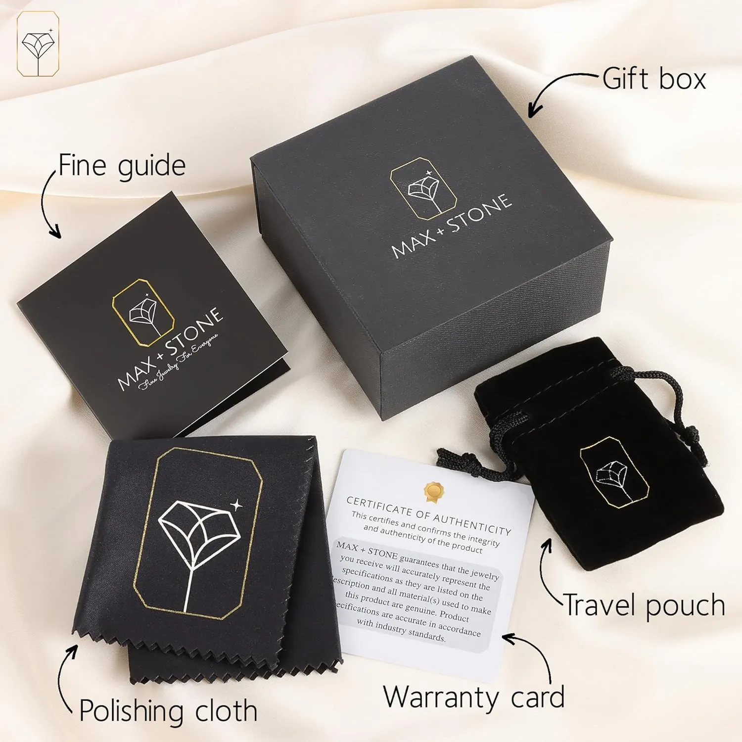 Solid 10k Yellow Gold Hoops Earrings for Women | Hypoallergenic Real Gold Hoops with Secure Click Tops | Anti-Tarnishing Solid Gold Earrings in Various Styles by MAX   STONE