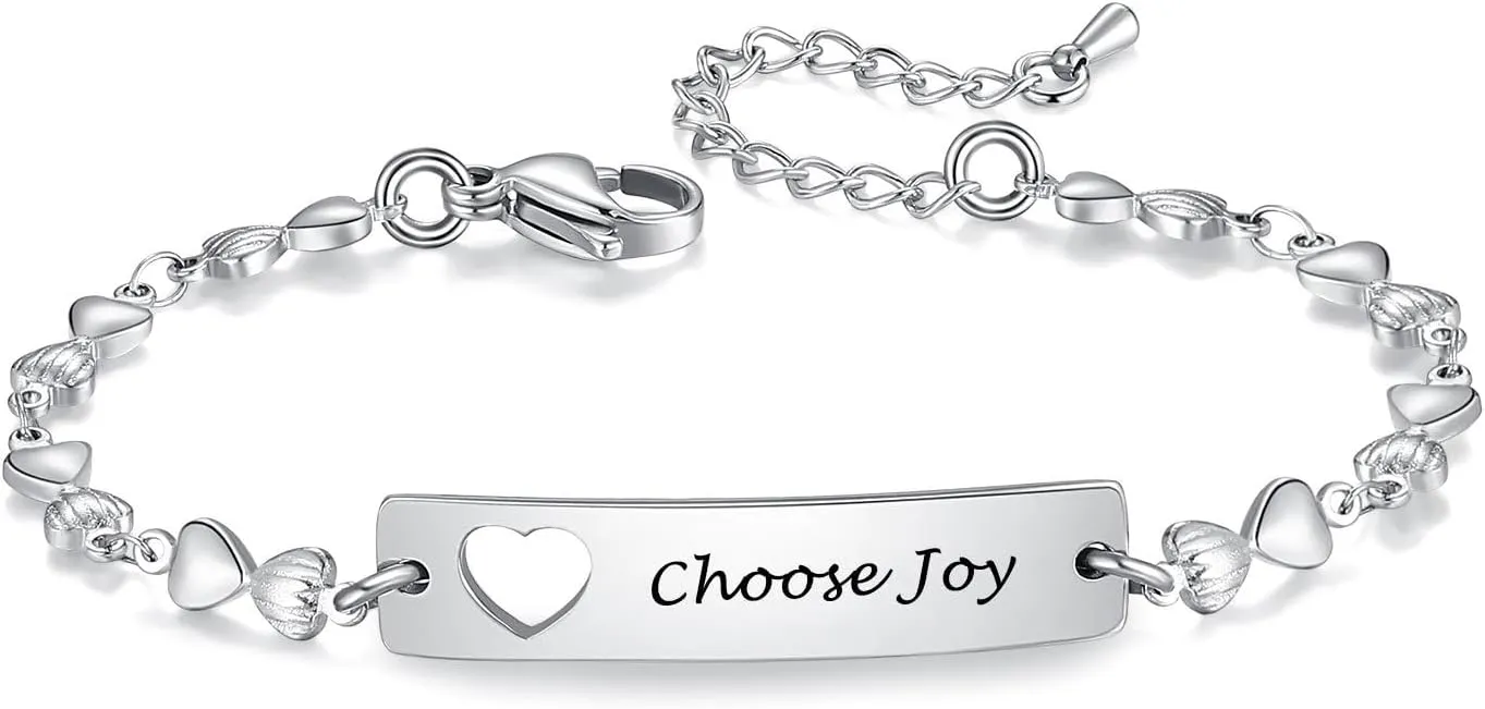 Stainless Steel Friendship Bracelets for Best Friends/Sisters/Couples - Inspirational Gift to Celebrate Your Bond