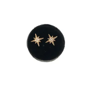 Starburst Stud with CZ (Gold)