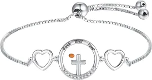 Sterling Silver Cross Bracelet for Women Mustard Seed Bracelet Abalone Shell Hope Faith Christian Catholic Confirmation Baptism Religious Jewelry Gifts Mom