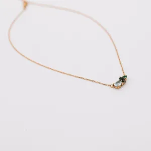Stone Cluster Necklace