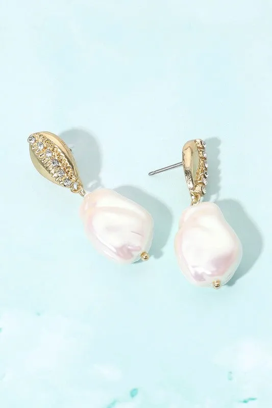 Take A Ride  Shell Earrings