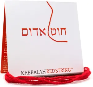 The Original Kabbalah Red String Bracelet from Israel - 60" Wool Cord for Spiritual Protection with Blessing, Prayer & Instructions (For Adults) for up to 7 Evil Eye Protection Bracelets