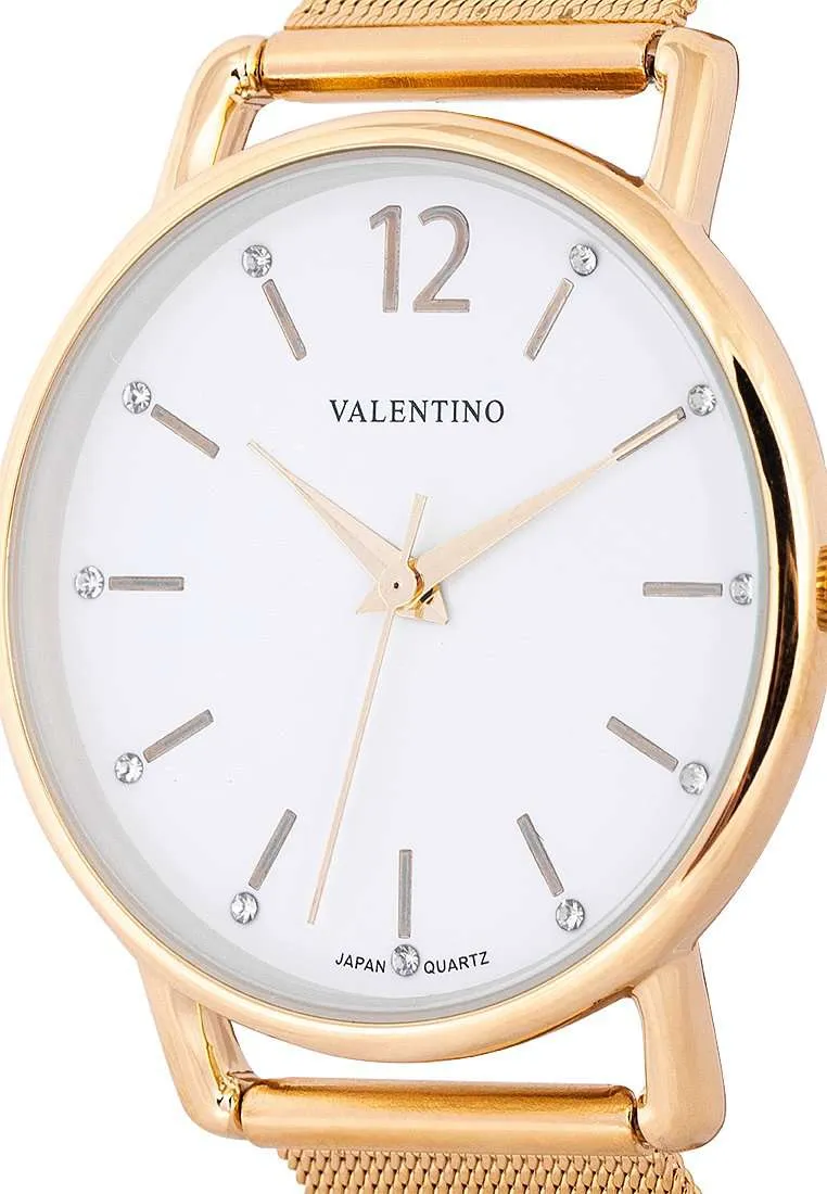 Valentino 20122227-WHITE DIAL Stainless Steel Watch for Woman
