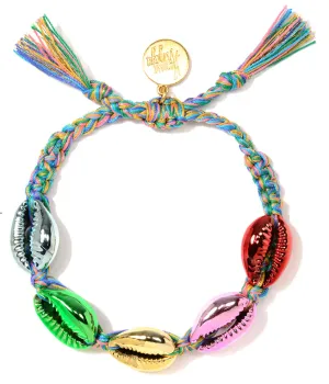 Vanessa Arizaga Rainbow Metallic Shell Bracelet