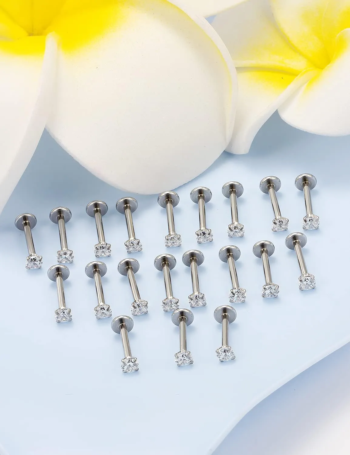Vsnnsns 16G Lip Rings Stainless Steel Tragus Helix Conch Piercing Jewelry Snake Bite Piercing Monroe Lip Rings Labret Medusa Cartilage Lobe Earrings Studs Piercing Jewelry 6MM 8MM 10MM Silver