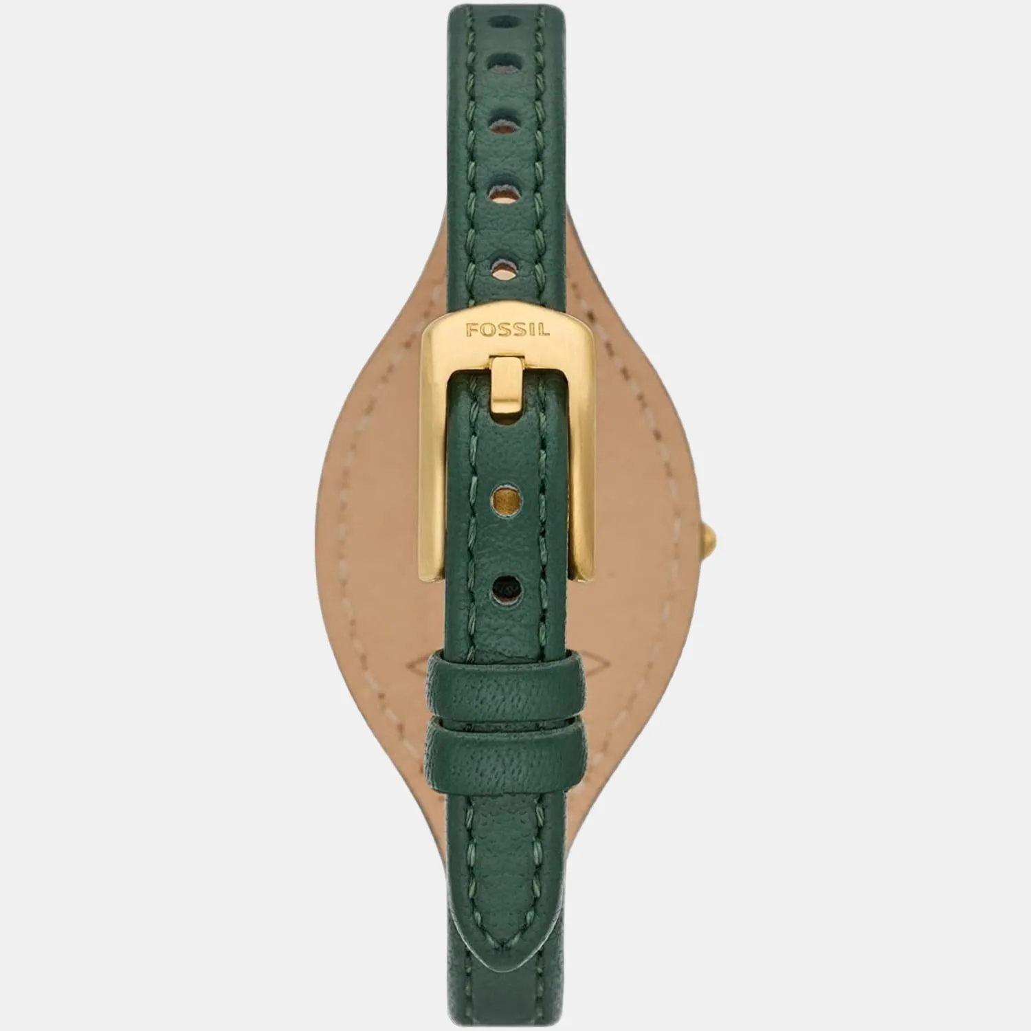 Women's Gold Analog Leather Watch ES5241